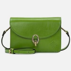 Patricia Nash Bella Leather Crossbody Bag Foliage OS